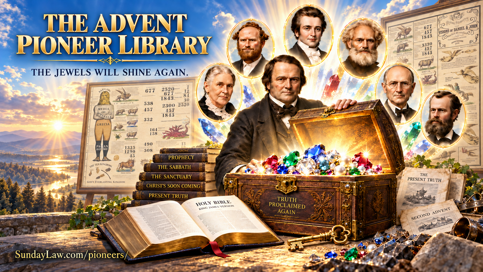 Advent pioneers William Miller's dream of gathering the scattered jewels — the Adventist Pioneer Library