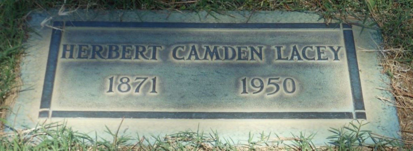 Herbert Camden Lacey Tombstone
