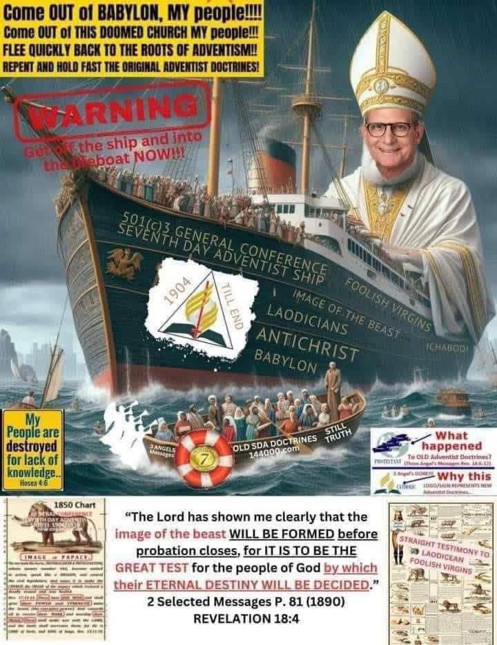 The image of the beast formed before probation closes: the ship adrift without an anchor