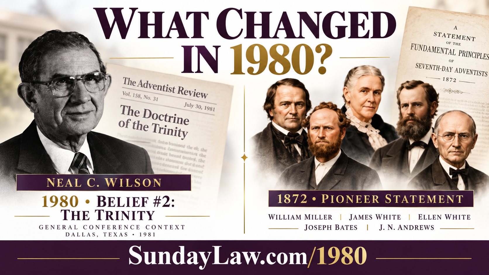 The 1840-1850 Adventist foundation beneath the 1980 Dallas doctrinal transition